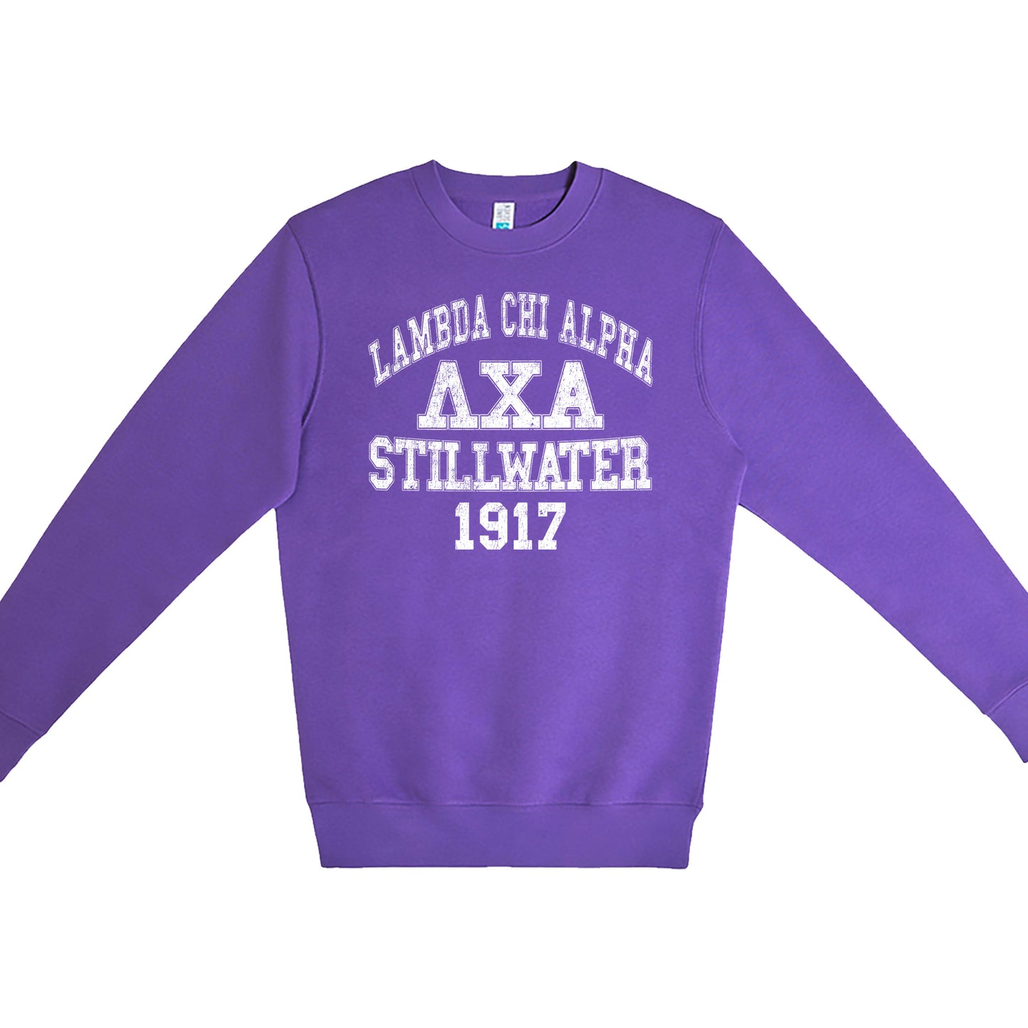 Lambda Arch Text Crewneck (Purple)