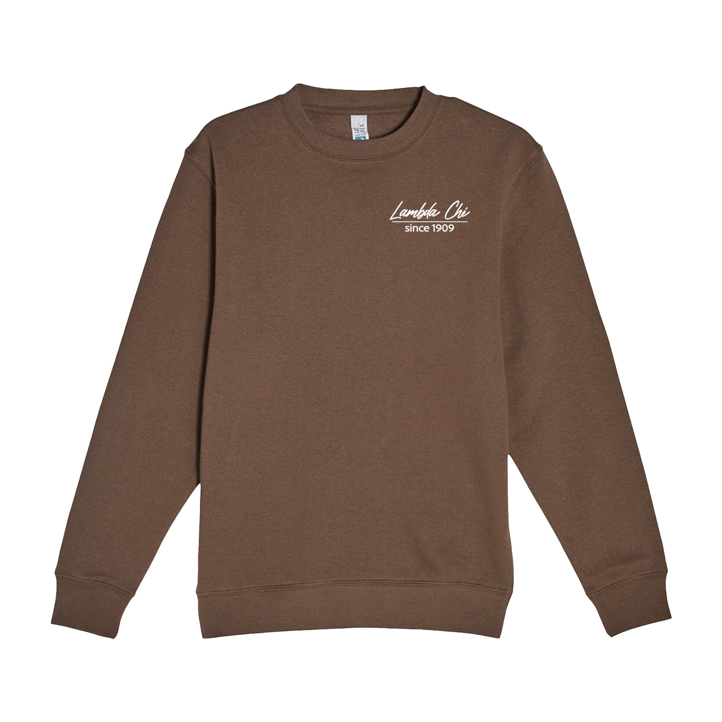 Signature Lambda Chi Crewneck (Brown)