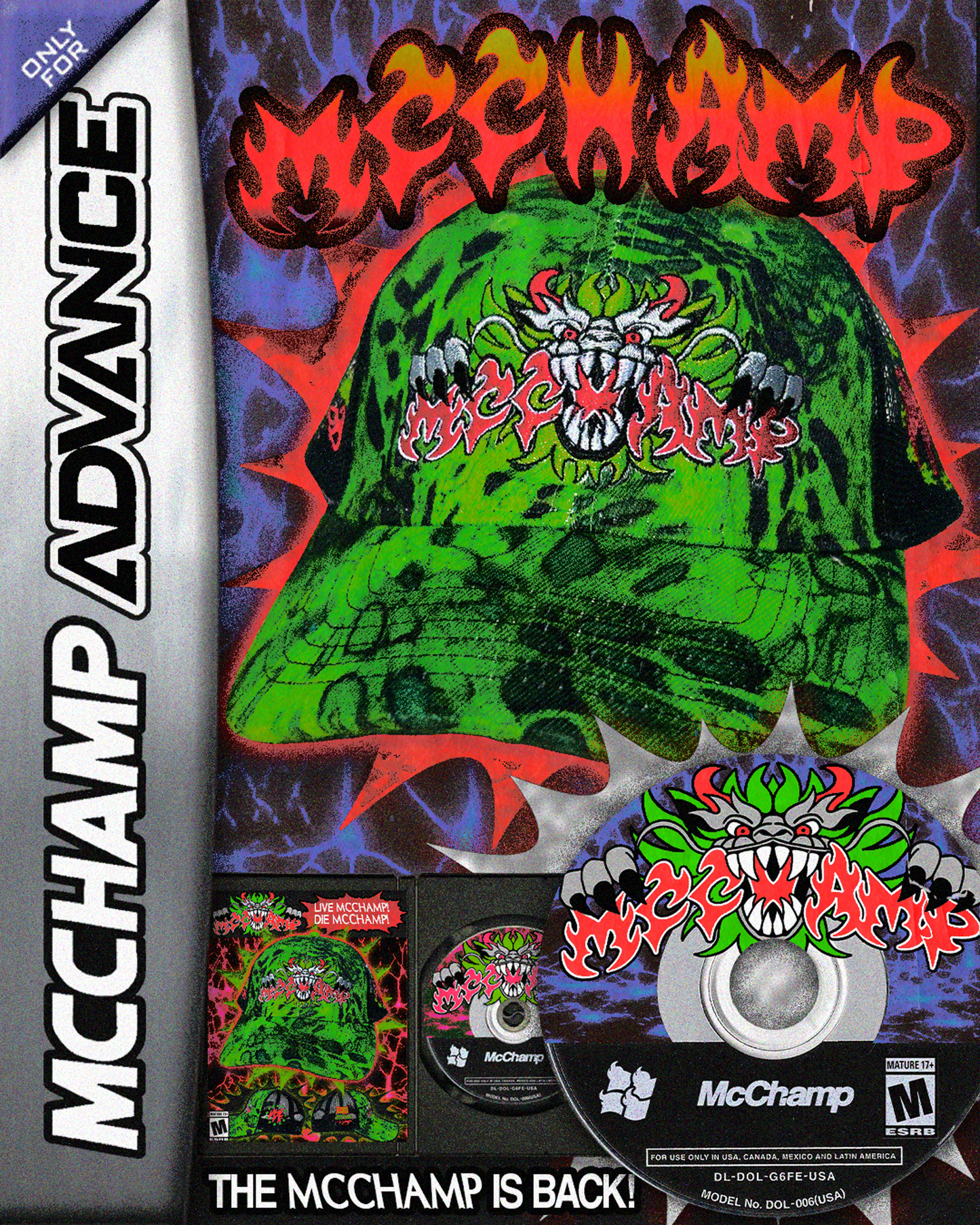 LIME CAMO DRAGON MCCHAMP HAT