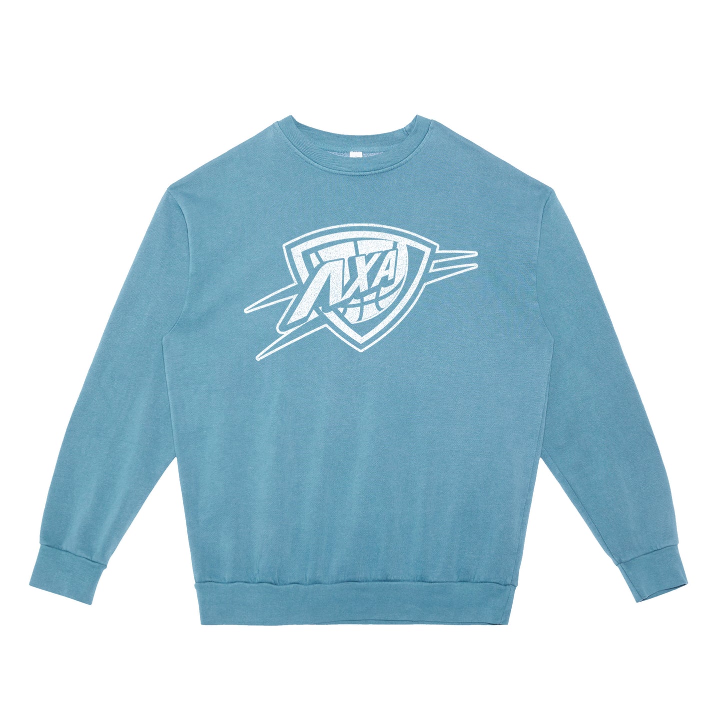 Lambda Basketball Crewneck (Pebble Blue) HEAVYWEIGHT