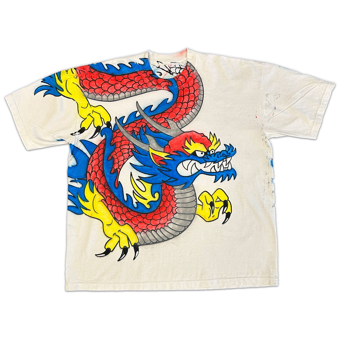 1 of 1 Airbrushed Heavy Weight Tee !DRAGON! (2XL)