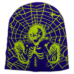 SKELETON BEANIE (PURPLE)