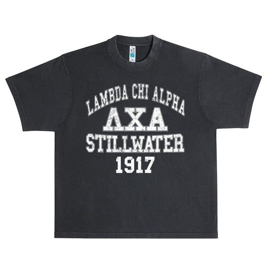 Lambda Arch Text Tee (Black)