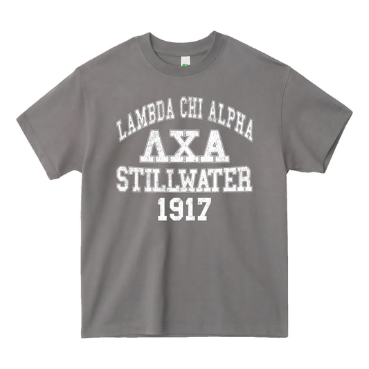 Lambda Arch Text Tee (Grey)