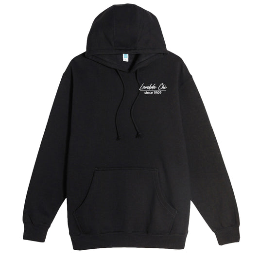 Signature Lambda Chi Hoodie (Black)