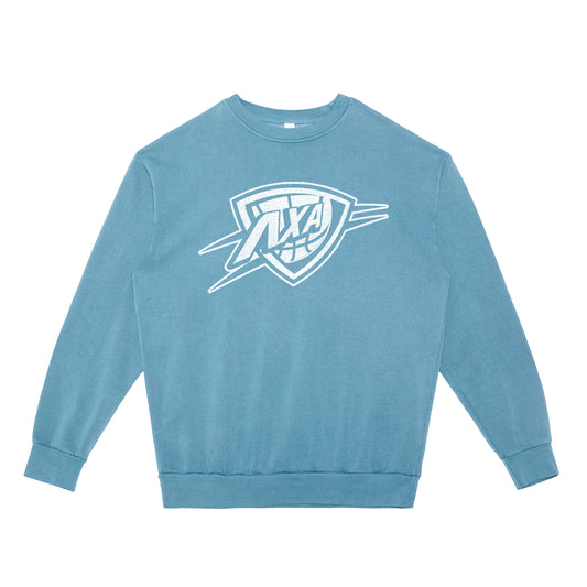 Lambda Basketball Crewneck (Pebble Blue) HEAVYWEIGHT