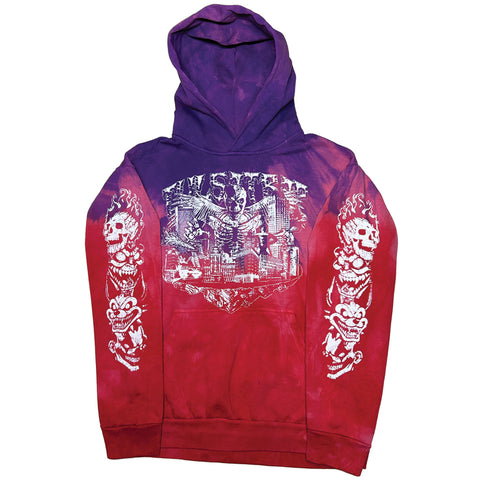 TIE-DYE CITY DESTROYER HEAVYWEIGHT HOODIE! (SIZE: LARGE)