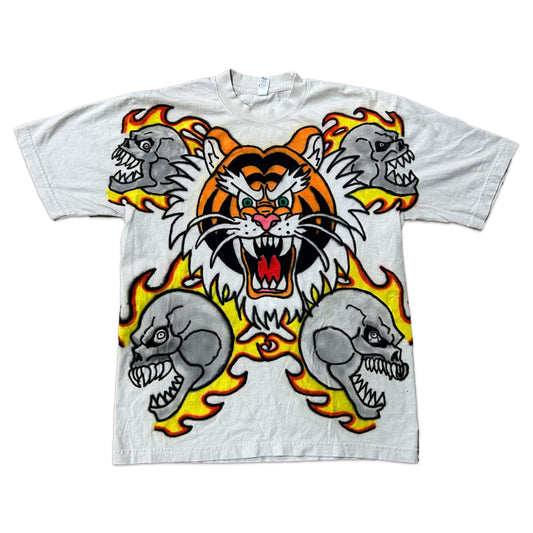 1 of 1 Airbrushed Heavy Weight Tee !TIGER! (MEDIUM)